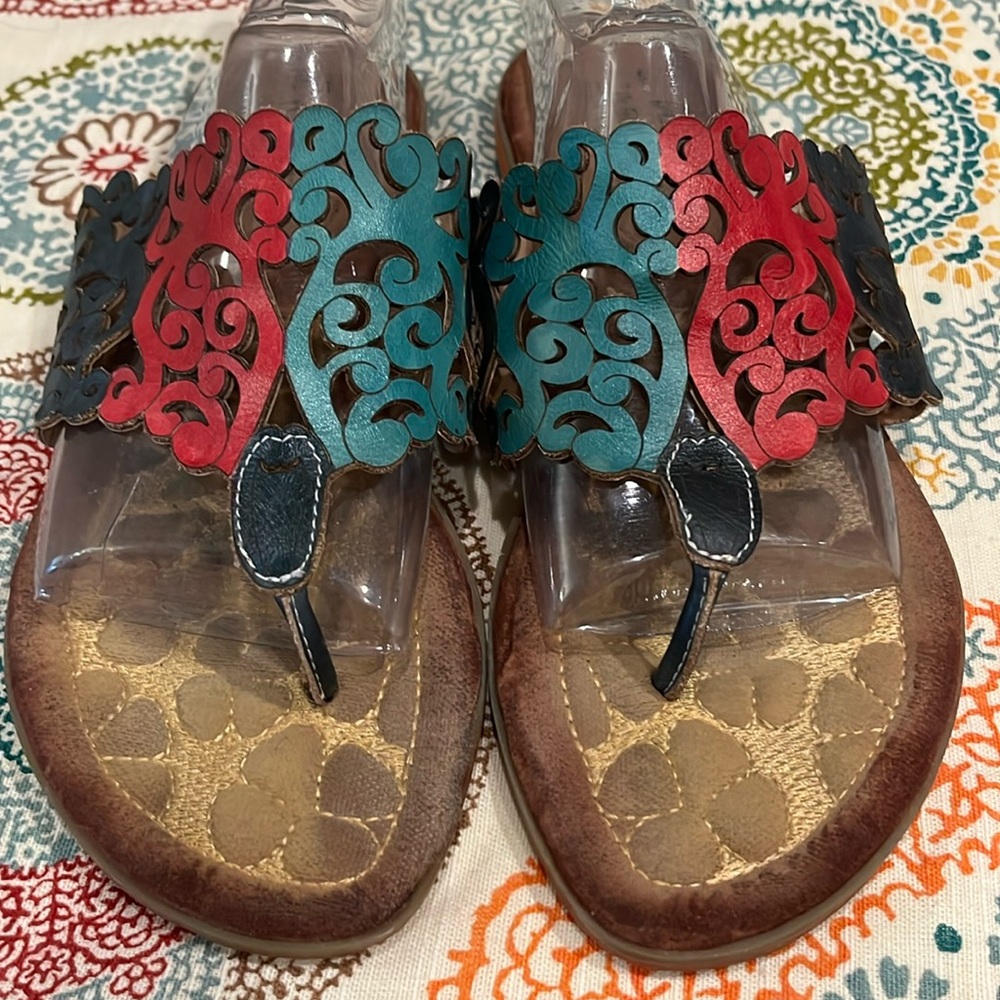 Spring Step Multicolor Sandals - image 2